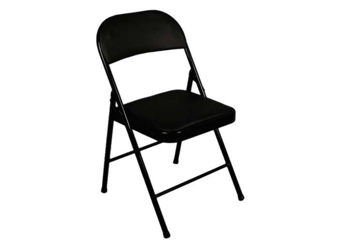 Nouveau Black Folding Chair
