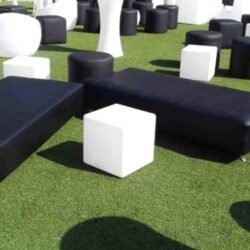 Black-Indiana-Ottoman-with-Black-Roma-Round-Pouffe-and-Zora-LED-Cube-e1643886916978