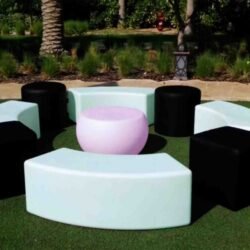 Black-Roma-Square-Pouffe-with-Britzi-LED-Coffee-Table-and-Calyx-LED-Curved-Bench-1-e1643886999814