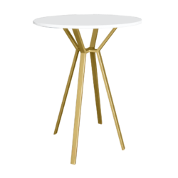 Aster Round High Table, Gold Base