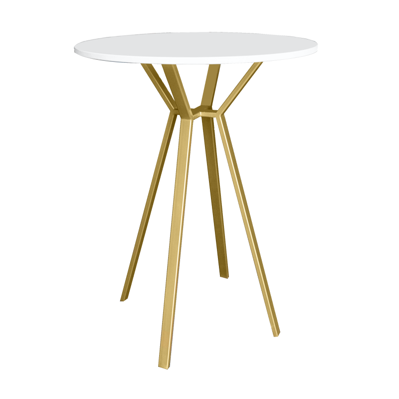 Aster Round High Table, Gold Base