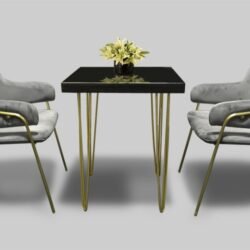 Hairpin-Cube-Dinign-Table-Gold-Legs-with-Eleganza-Grey-Dining-Chairs-copy-e1719234425688
