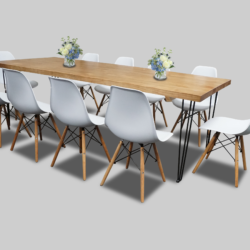 Hairpin-Grand-Dining-Table-Black-with-Scandinavian-Chairs