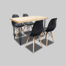 Hairpin-Rectangular-Black-Dining-Table-with-Black-Scandinavian-Chairs-e1643883176492