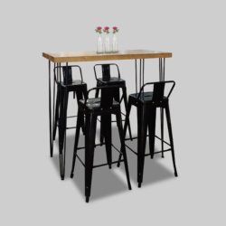 Hairpin-Rectangular-High-Table-with-Black-Pauchard-Bar-Chairs