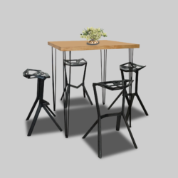 Hairpin-Square-High-Table-with-Valencia-Barstools