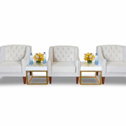 Nouvelle-Single-Armchair-with-Menorca-Gold-Side-Table-White-Top-1 (1)