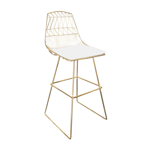 Filigree Gold Wire Barstool