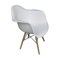 Scandinavian Armchair – White