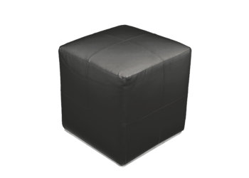 Roma Square Pouffe – Black