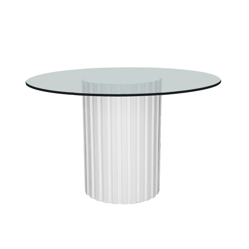 Tuscany Round Glass Dining Table