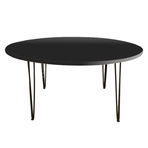 Hairpin Opal Black Dining Table