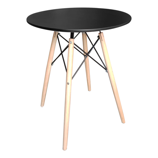 Scandinavian Round Dining Table – Black