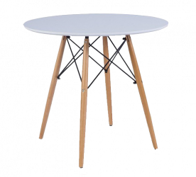 Scandinavian Round Dining Table – White