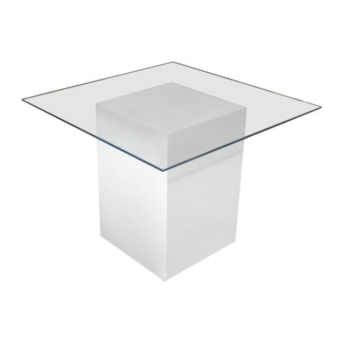 Le Minou Square Glass Dining Table