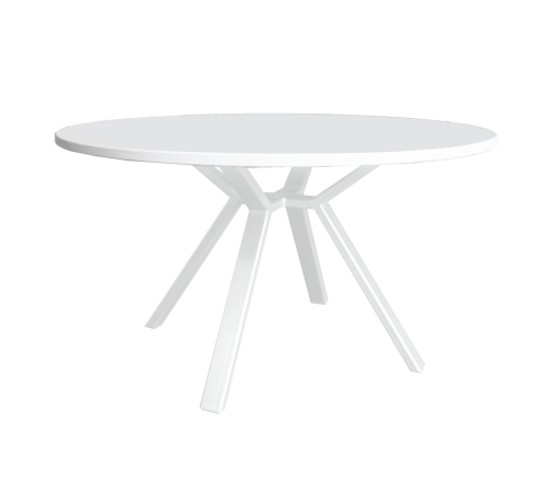 Aster Round Coffee Table, White