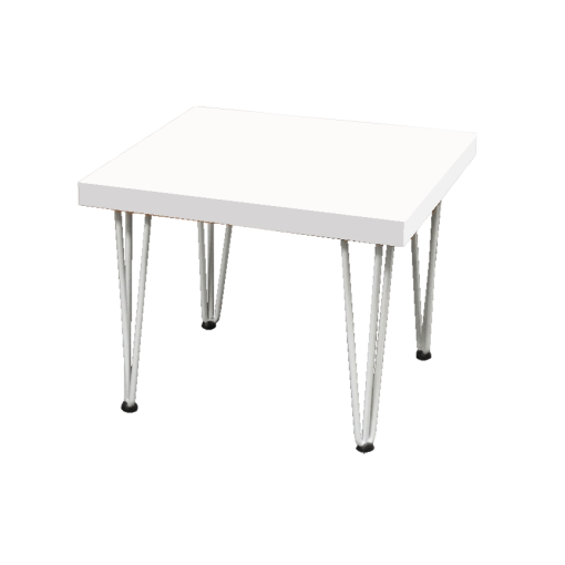 Hairpin Dice White Coffee Table