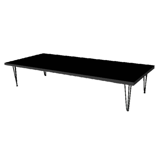 Hairpin Grand Black Coffee Table