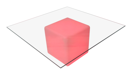 Lumiere LED and Glass Coffee Table