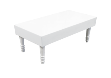 Avalon Rectangular White Coffee Table
