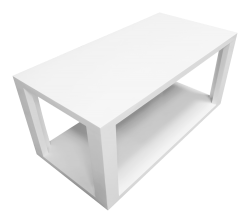 Devon Rectangular Wooden Coffee Table – White