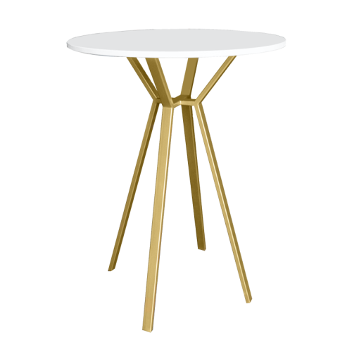 Aster Round High Table, Gold Base