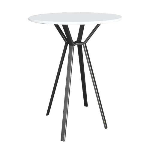 Aster Round High Table, Black Base