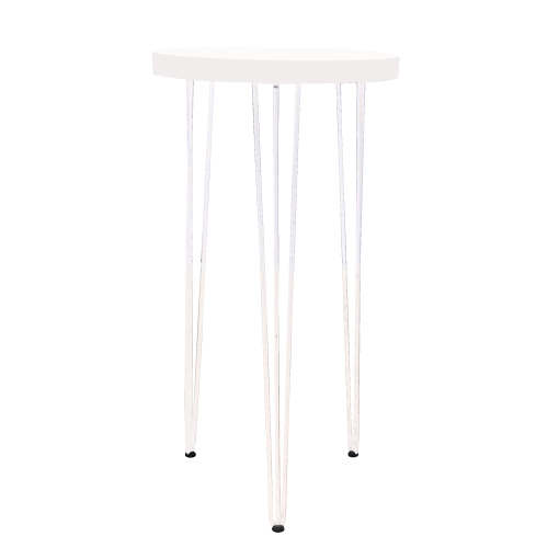 Hairpin Pearl White High Table