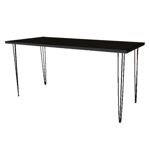 Hairpin Grand Black High Table