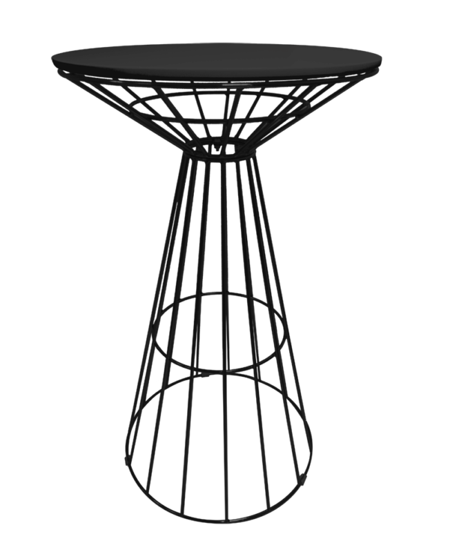 Fontana Black Wire Cocktail Table