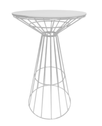 Fontana White Wire Cocktail Table