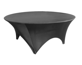 Winchester Round Table Black Stretch Cover