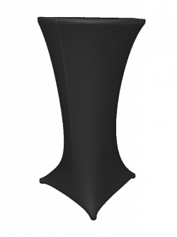 Lycra Black Cocktail Table Cover