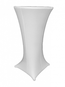 Lycra White Cocktail Table Cover
