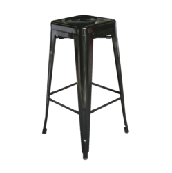 Pauchard Metal High Stool – Black