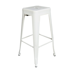 Pauchard Metal Bar Stool – White